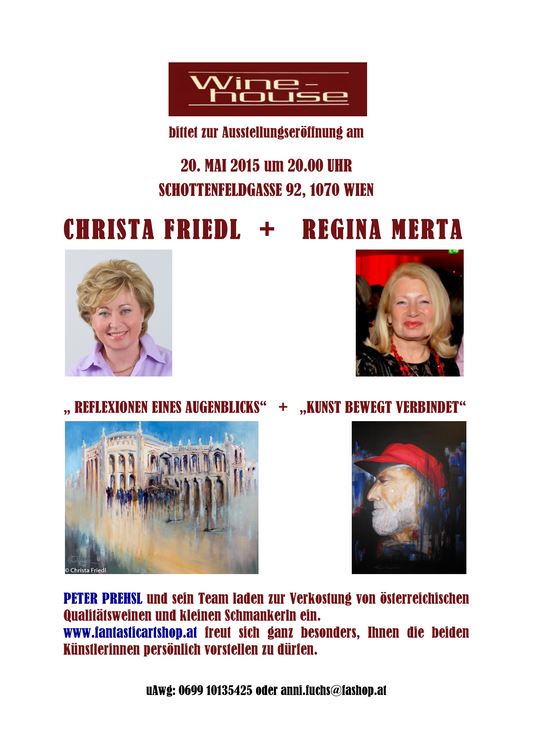 Vernissage Regina Merta und Christa Friedl